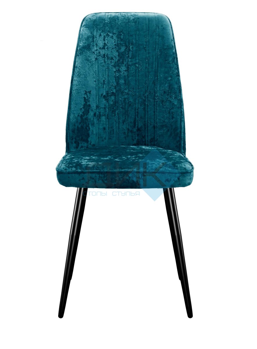 Стул DikLine 327 поворотный M19 бирюза, ножки черные