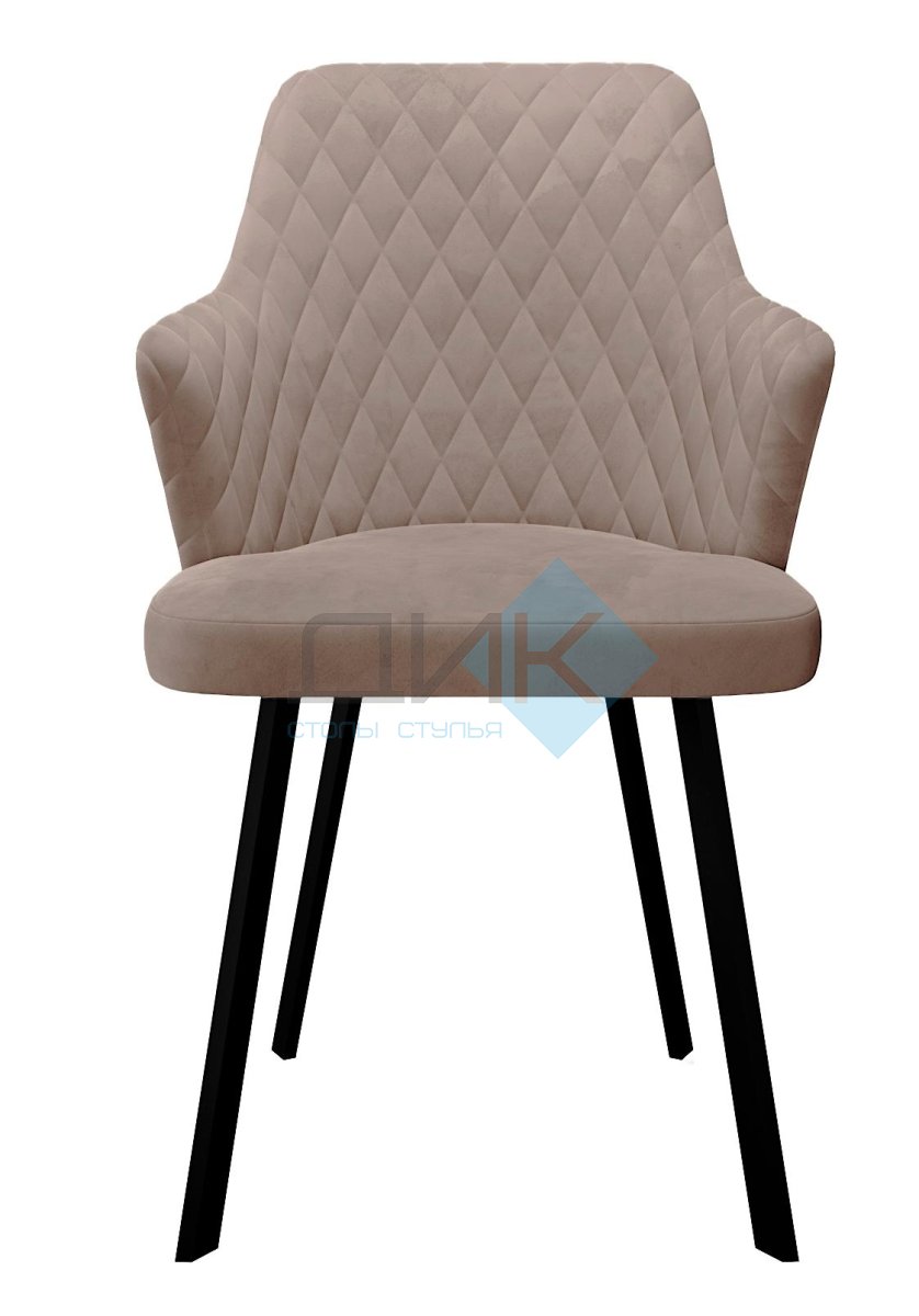 Стул DikLine 245 поворотный, К4 капучино, ножки черные