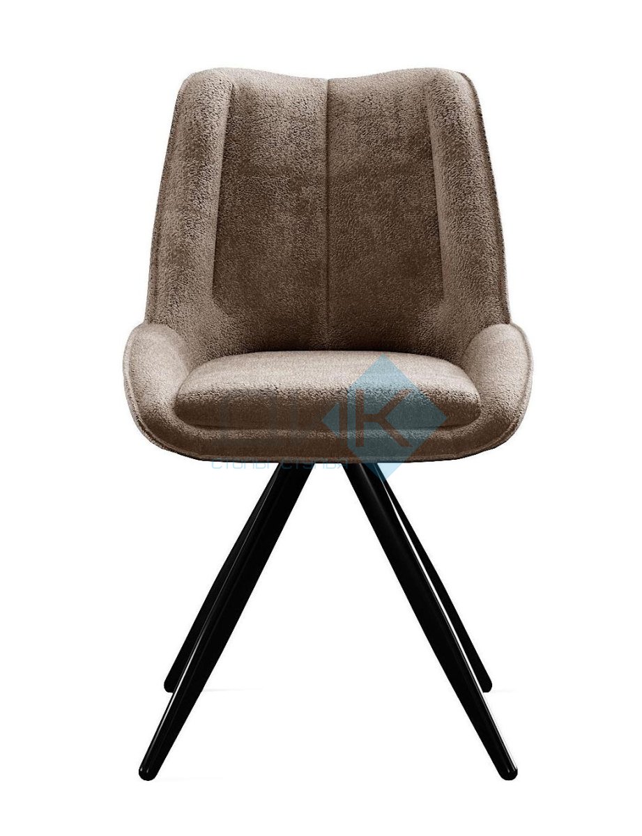 Стул DikLine 504 поворотный BL05 капучино, ножки черные