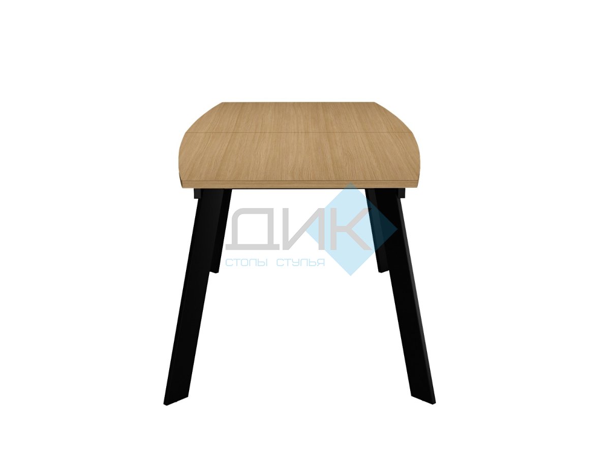 Стол DikLine XL160 Дуб Каселла натуральный, опоры черные