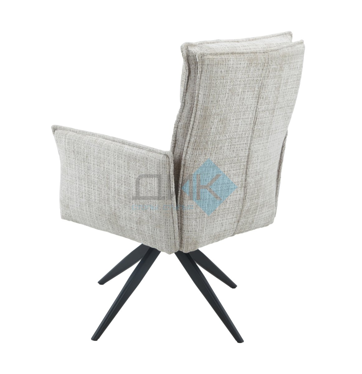 Стул DikLine 6824 тк. Бежевая 709-2, опоры черные поворотный