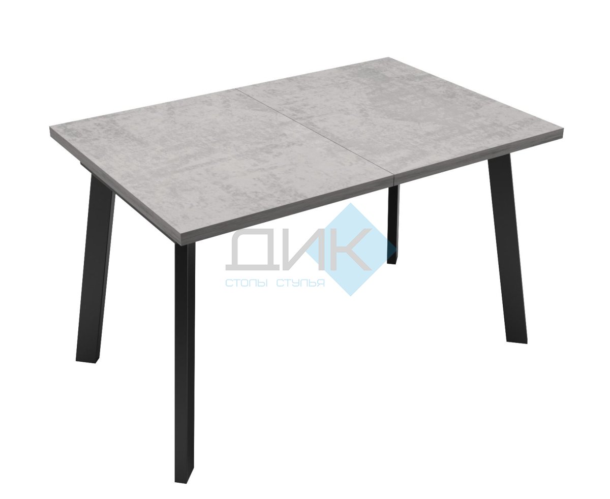 Стол DikLine HB120 Бетон (ЛДСП EGGER)/опоры черные