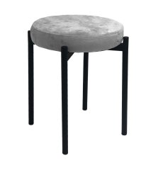Табурет DikLine M13 светло-серый, ножки черные