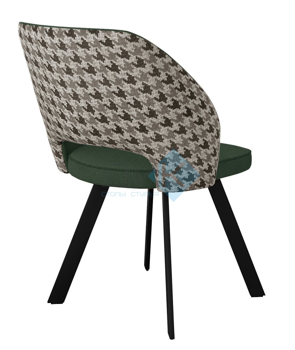 Стул DikLine 274 поворотный SB1/A2 зеленый, ножки черные