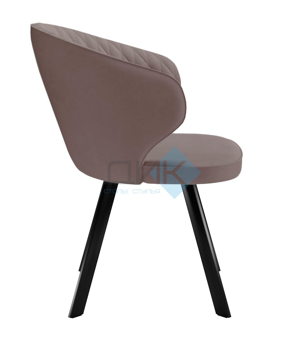 Стул DikLine 249 поворотный, B5 LATTE, ножки черные