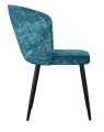 Стул DikLine 347 M19 бирюза, ножки черные