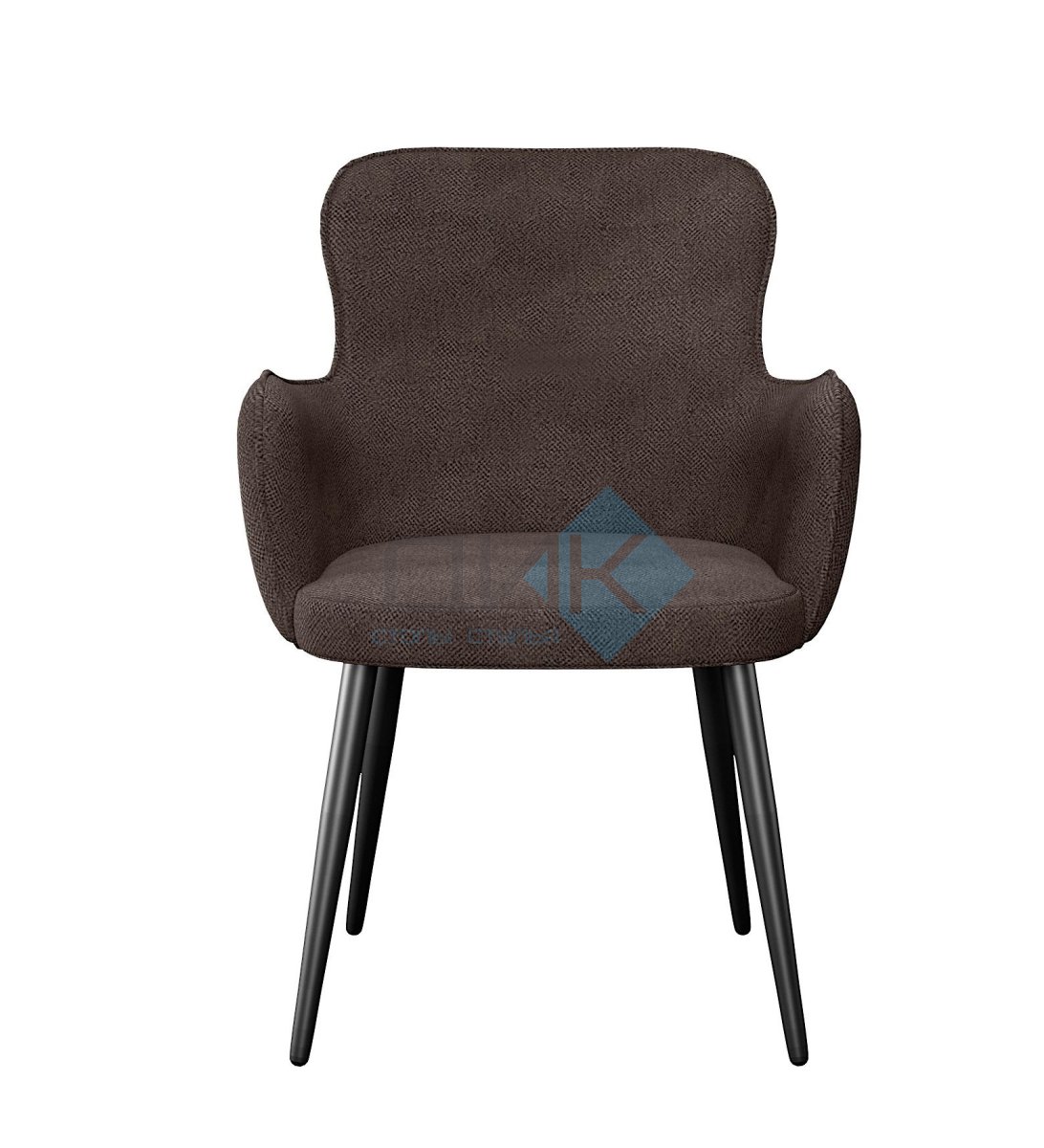 Стул DikLine 503 поворотный SB3 шоколад, ножки черные