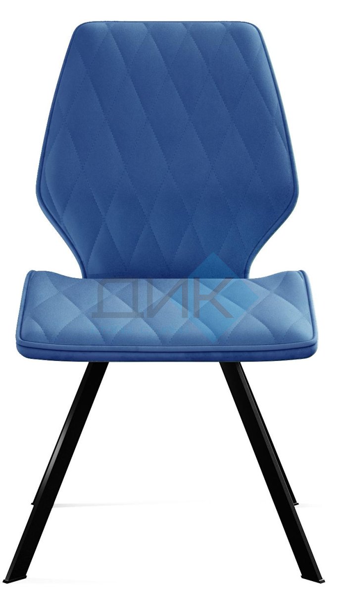 Стул DikLine 243 поворотный B8 BLUE, ножки черные
