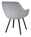 Стул DikLine 252 М поворотный, B22 GREY, ножки черные УЦЕНКА