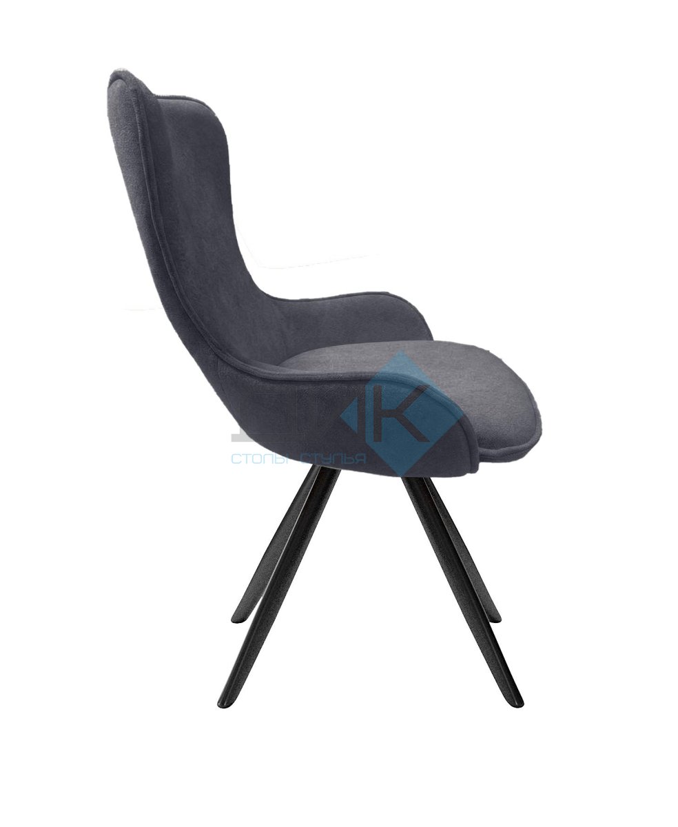 Стул DikLine 333 поворотный TW11 серый, ножки черные