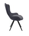 Стул DikLine 333 поворотный TW11 серый, ножки черные