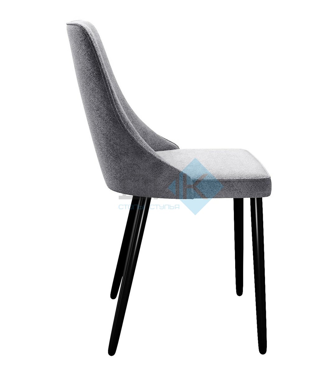 Стул DikLine 286 TW09 светло-серый, ножки черные