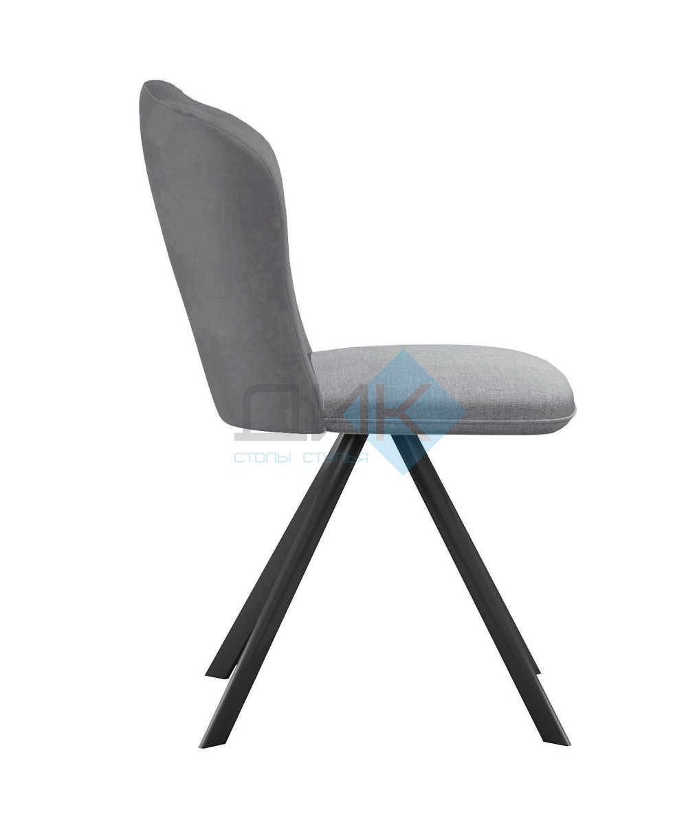 Стул DikLine 299 поворотный NS10 GREY/C50 светло-серый, ножки черные