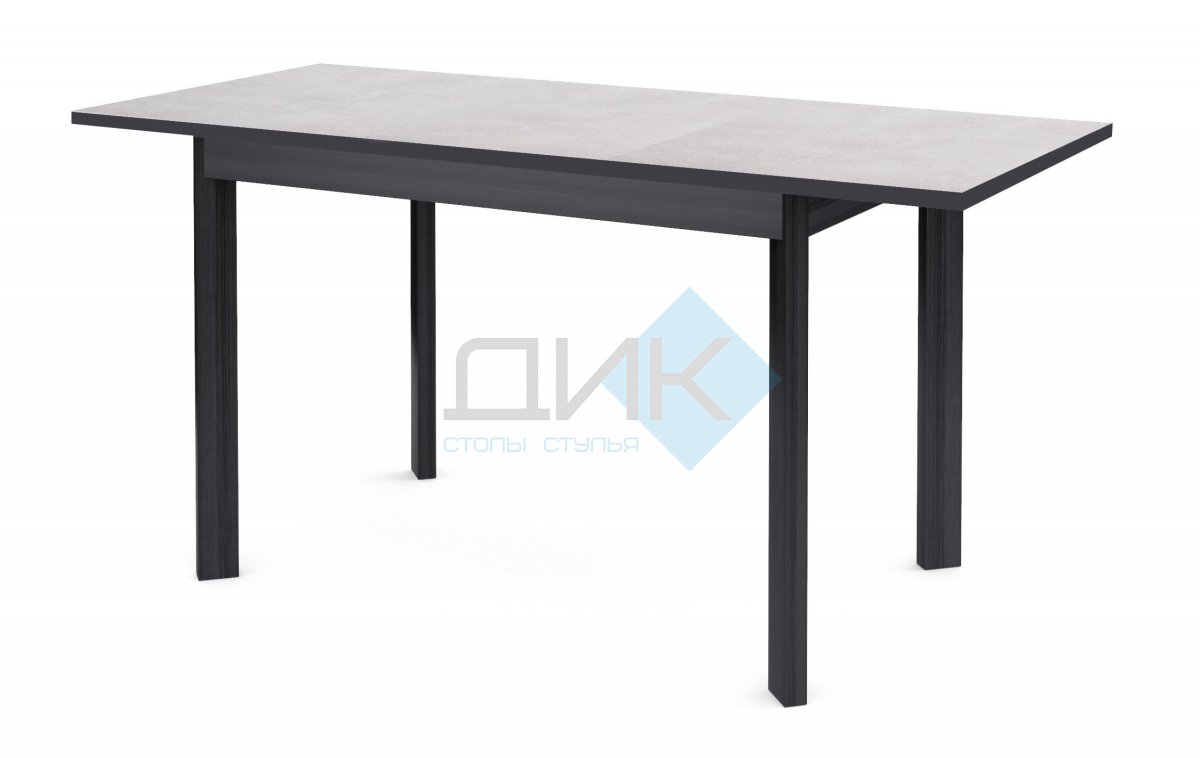 Стол DikLine L110 хромикс белый/ опоры черные