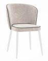 Стул DikLine 347 E52 бежевый, ножки белые