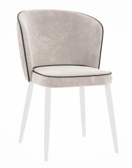 Стул DikLine 347 E52 бежевый, ножки белые