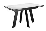 Стол DikLine SKM110 Керамика Белый мрамор/опоры черные