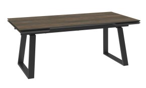 Стол DikLine AKZ200 Керамика древесная OAKWOOD HONEYопоры черные УЦЕНКА