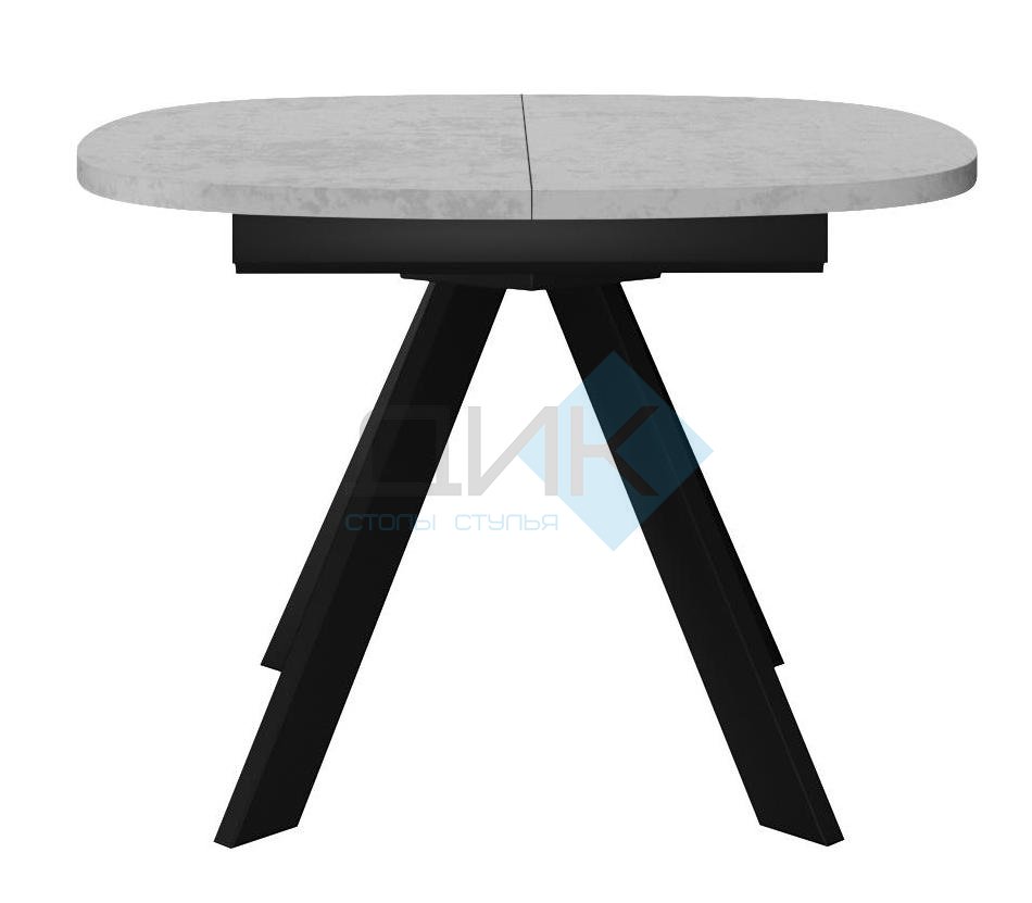 Стол DikLine B110 Бетон/опоры черные