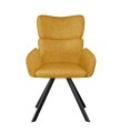 Стул DikLine 501 поворотный NS Gold горчица, ножки черные