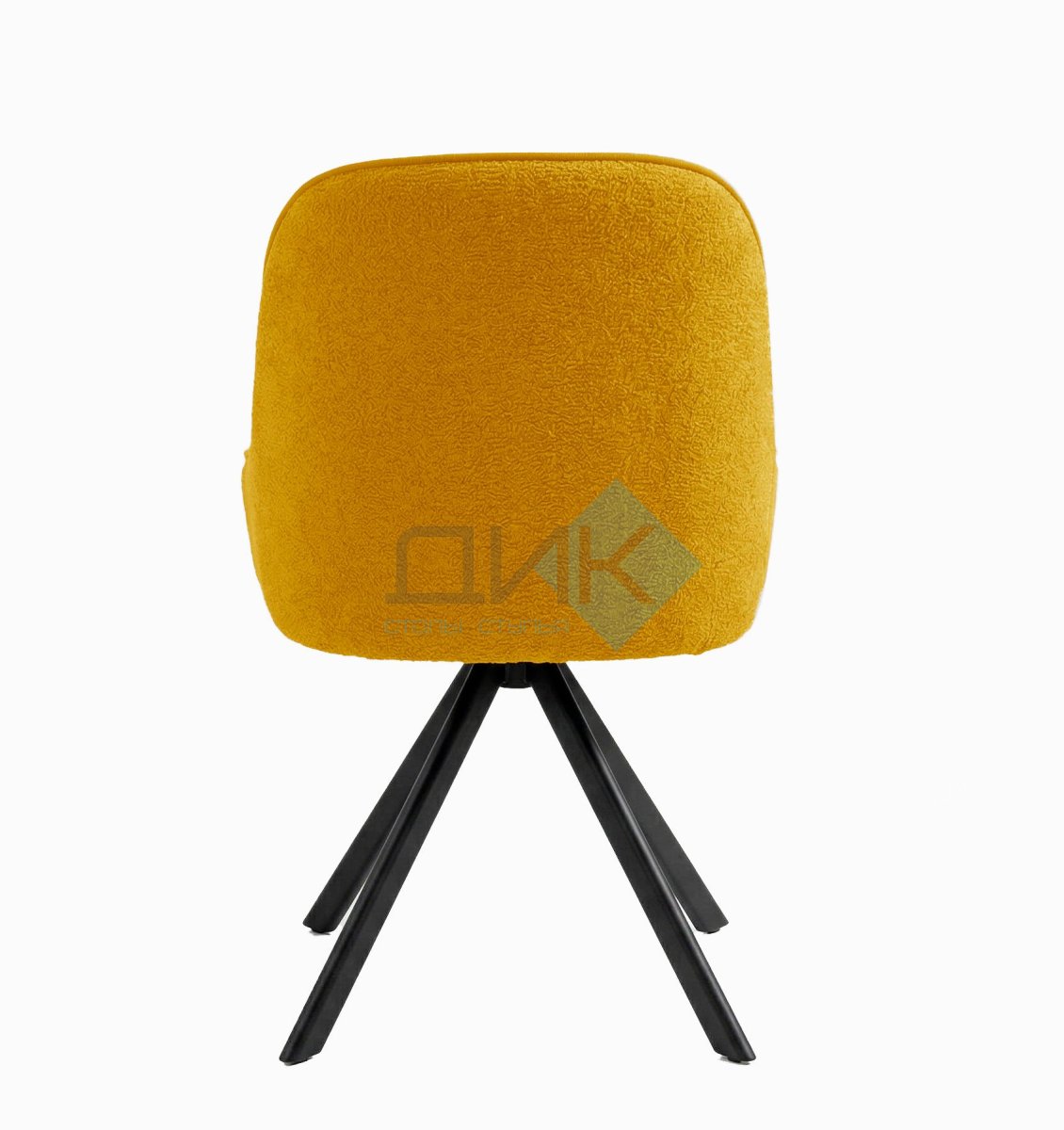 Стул DikLine 266M поворотный, P08/L07 горчица, ножки черные