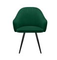 Стул DikLine 439М поворотный, K13 изумруд, ножки черные