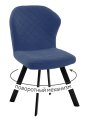 Стул DikLine 339 поворотный B8 BLUE, ножки черные