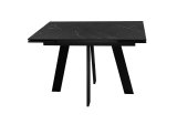 Стол DikLine SKM110 Керамика Черный мрамор/опоры черные