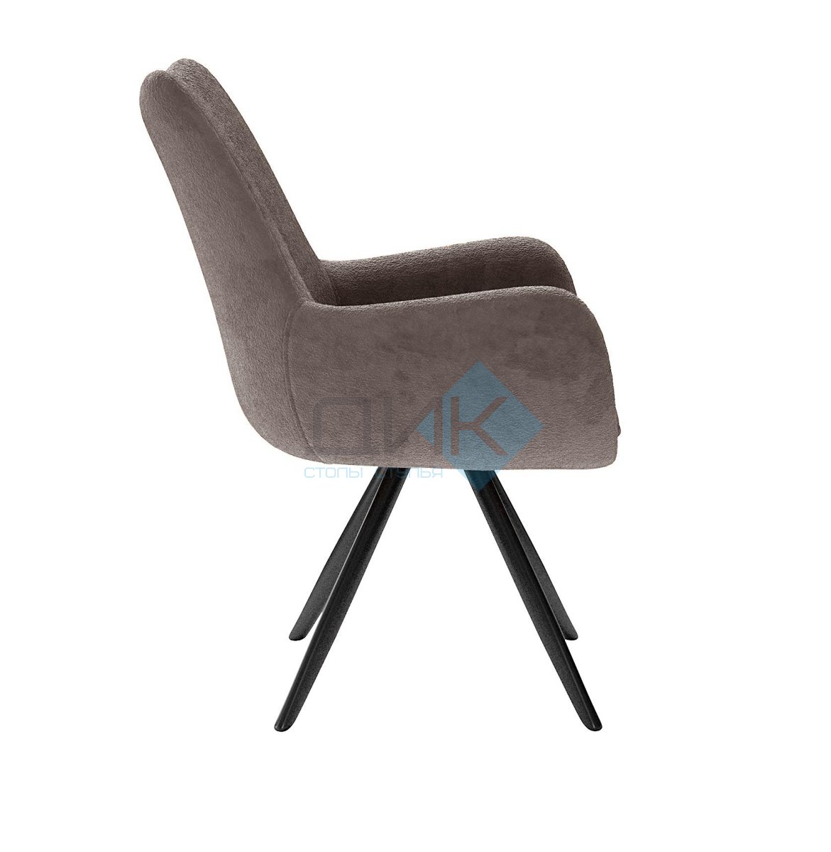 Стул DikLine 351 поворотный BL05 капучино, ножки черные