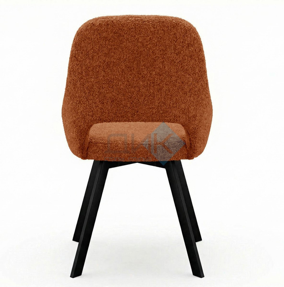 Стул DikLine 247 поворотный, BL07 терракотовый, ножки черные