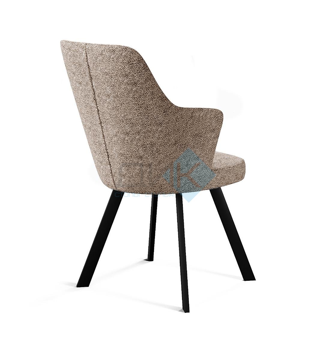 Стул DikLine 235 поворотный, NS04 CREAM, ножки черные