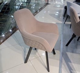 Стул DikLine 248 поворотный, капучино, ножки черные Образец в салоне ТЦ Армада