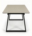 Стол DikLine DZ160 Текстиль бежевый/черные (2 уп.)