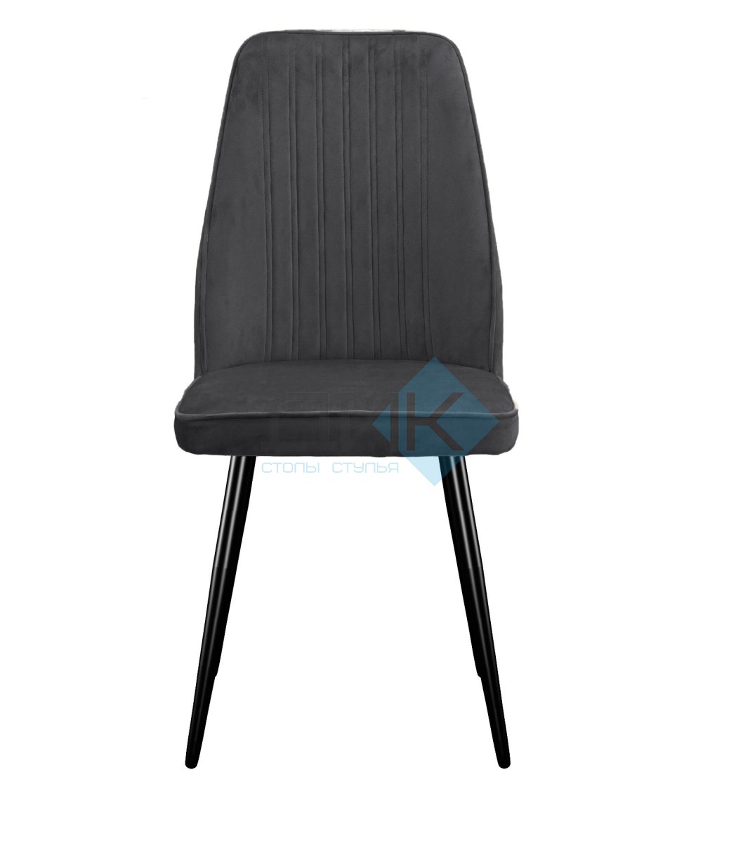 Стул DikLine 327 поворотный B28 ANTRACITE, ножки черные