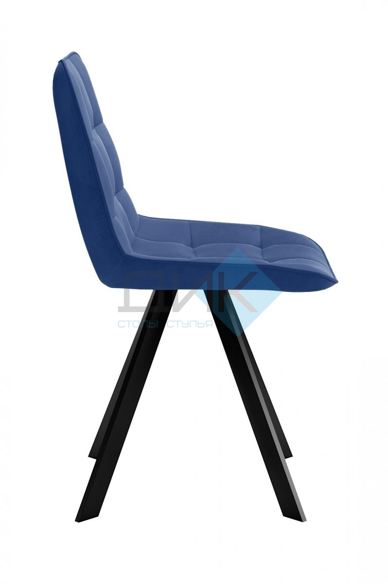 Стул DikLine 229 поворотный, B8 BLUE, ножки черные