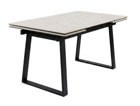 Стол DikLine DZ160 хромикс белый/черный (2 уп.)