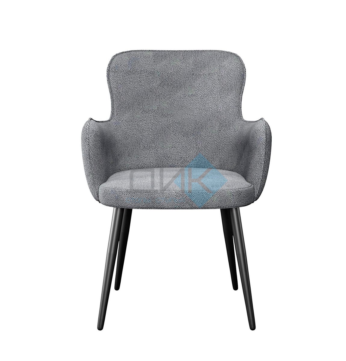 Стул DikLine 503 поворотный SB6 св.сер, ножки черные