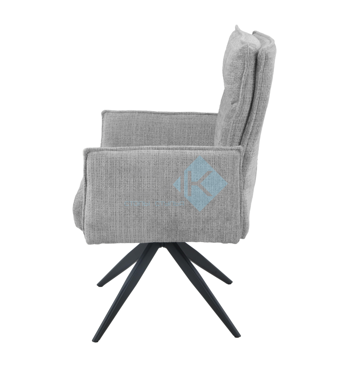 Стул DikLine 6824 т.к Светло-серая 709-21, опоры черные