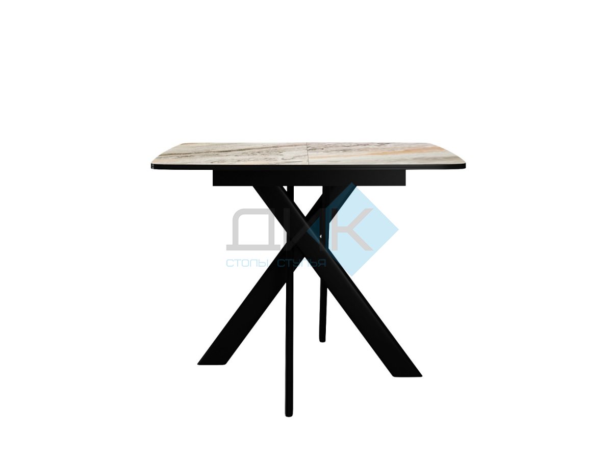 Стол DikLine DKB110, Керамика Venetian Brown Light глянец, опоры черные