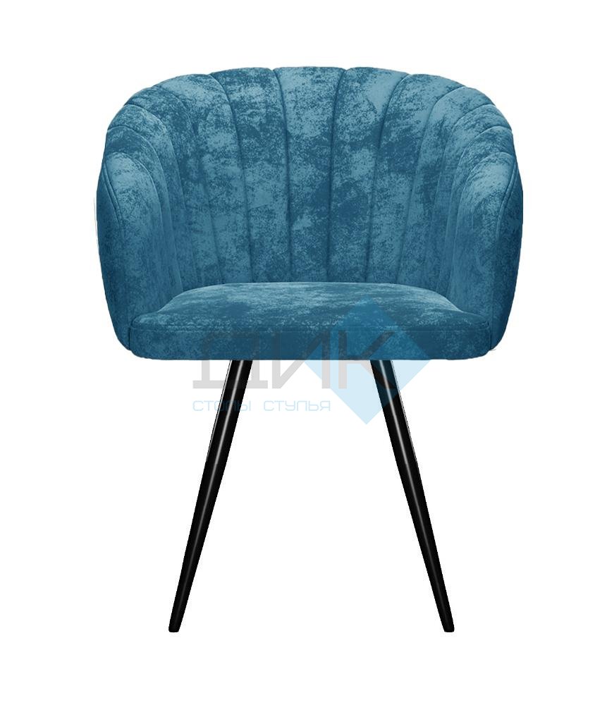 Стул DikLine 442 поворотный, M19 бирюза, ножки черные