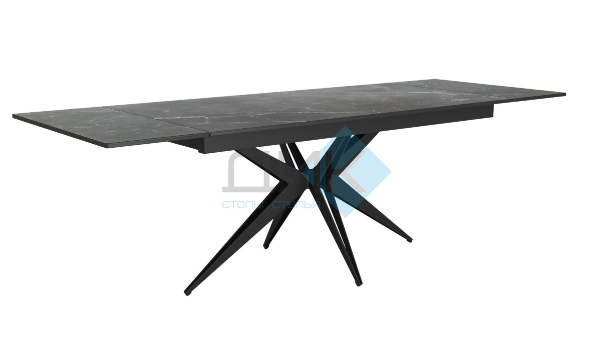 Обеденная зона: Стол DikLine KW160 + стулья Dikline 268 (6 шт)