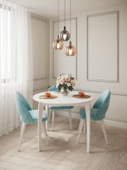 Обеденная зона: Стол DikLine М46 со стульями Dikline 217(3шт.)