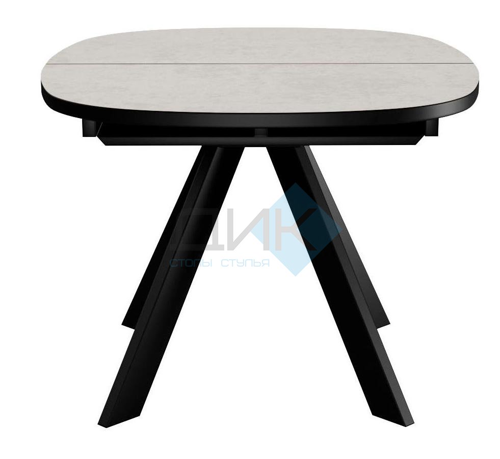 Стол DikLine B110 Хромикс белый/опоры черные