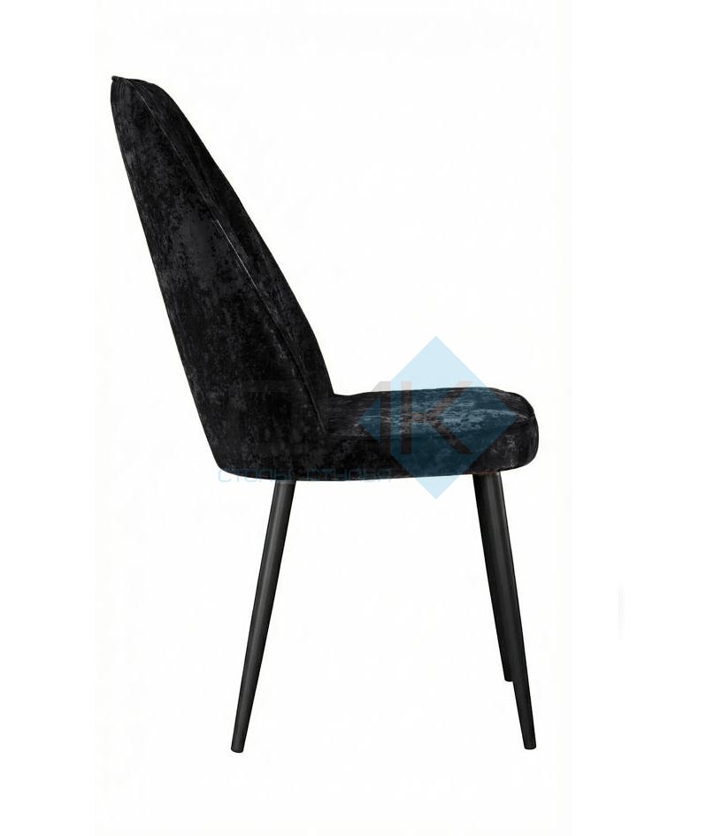 Стул DikLine 327 поворотный M18 черный, ножки черные