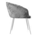 Стул DikLine 441 M13 светло-серый, ножки белые