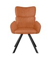 Стул DikLine 501 поворотный NS Rust терракотовый, ножки черные