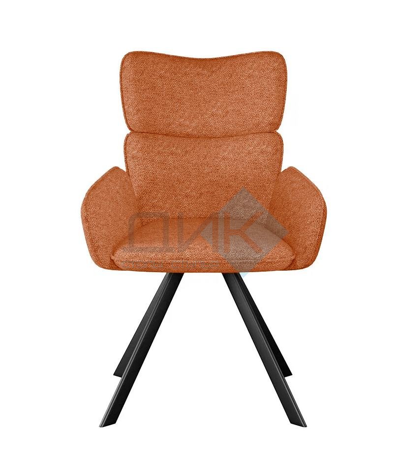 Стул DikLine 501 поворотный NS Rust терракотовый, ножки черные