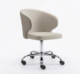 Кресло DikLine KD250, BL02/кожзам BUFF02 бежевый