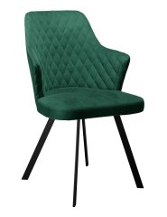 Стул DikLine 345 K13 изумруд, ножки черные