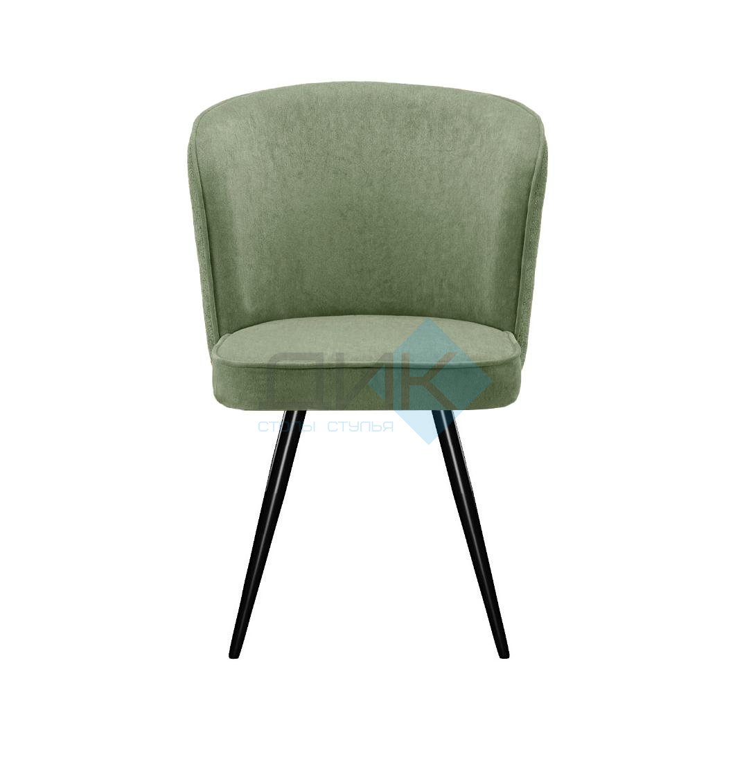 Стул DikLine 348 поворотный P10/L08 зеленый, ножки черные